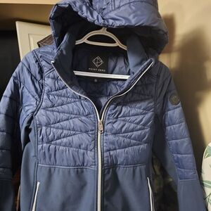 Point Zero Navy Quilted Outerwear